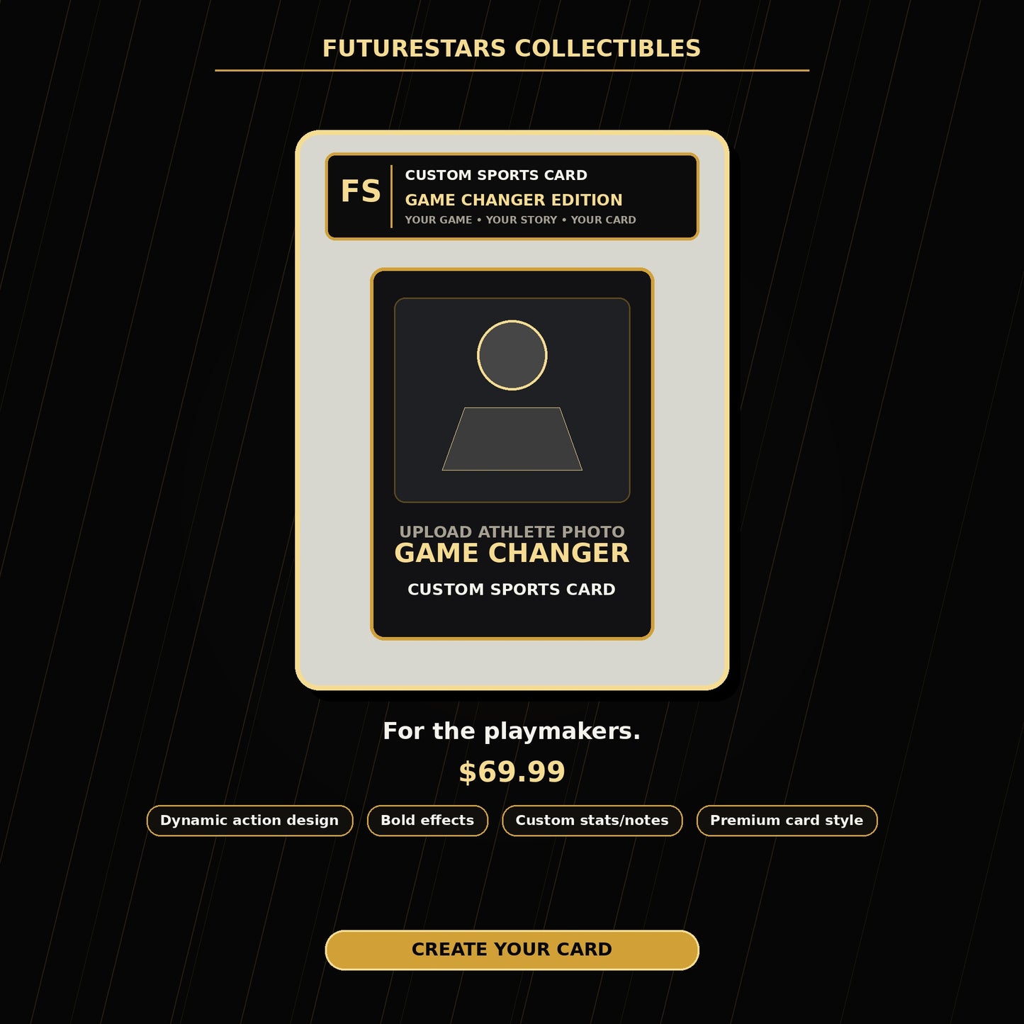Game Changer Edition Custom Sports Card