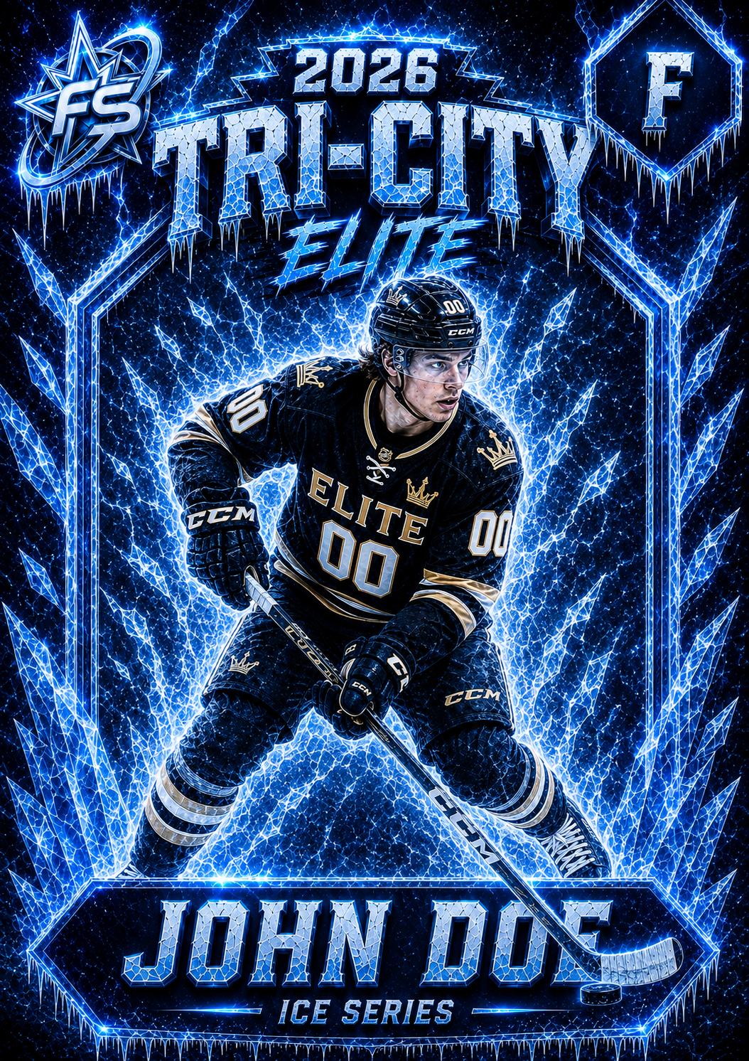 Ice Series Edition Custom Sports Card
