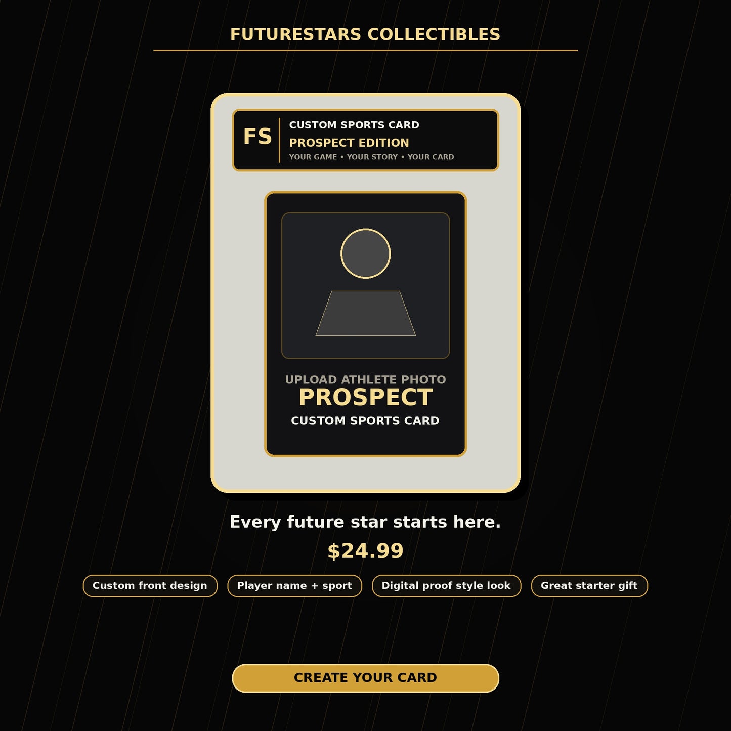 Prospect Edition Custom Sports Card