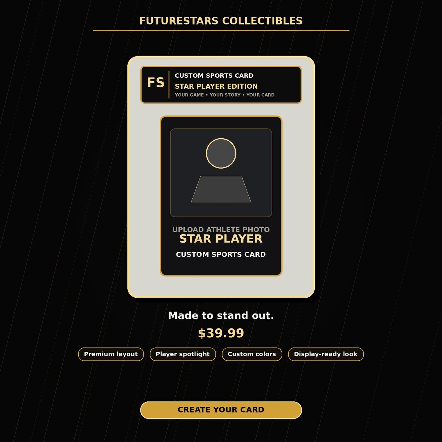 Star Player Edition Custom Sports Card