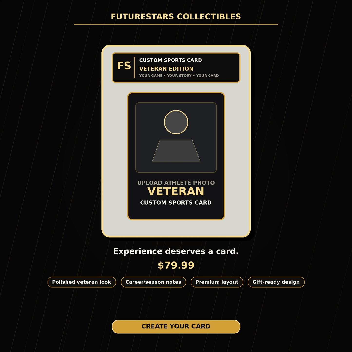 Veteran Edition Custom Sports Card